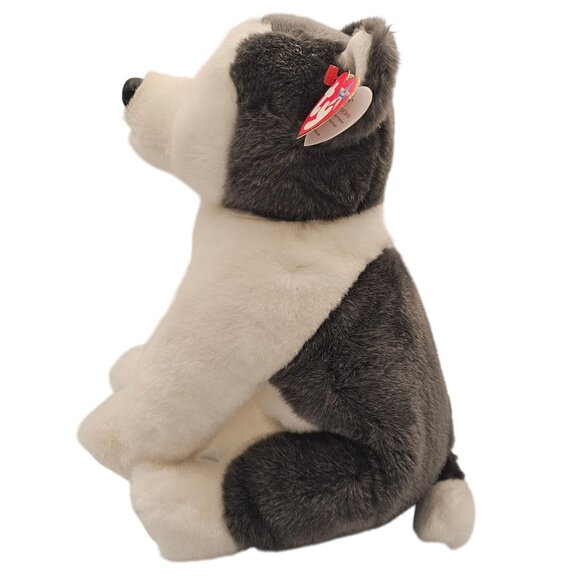 VTG 2000s TY Beanie Baby Plush Toy Soft Dog Husky Nanook Original Buddy 11" - Picture 5 of 12